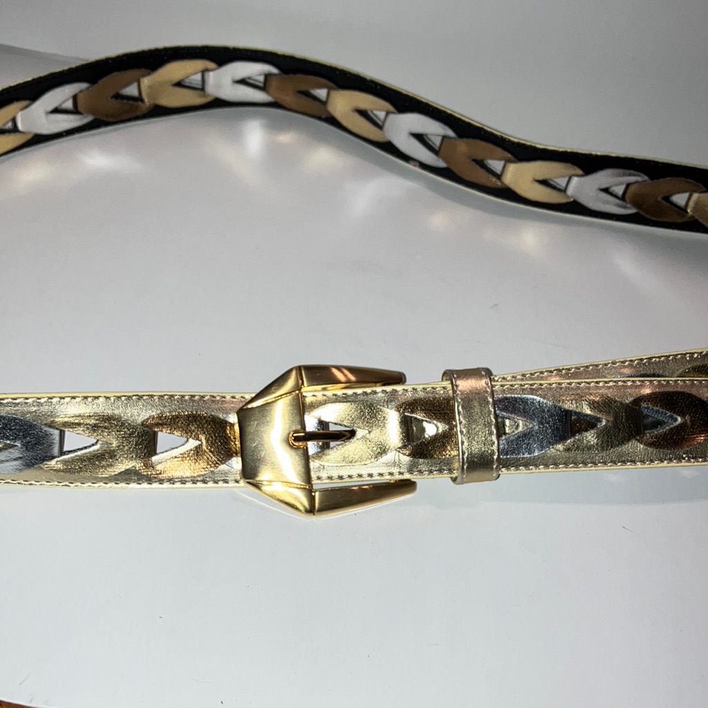 Vintage Gold, Silver, Bronze Women's Belt Adjustable